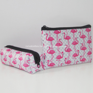 Neoprene makeup bag cosmetic case with zipper